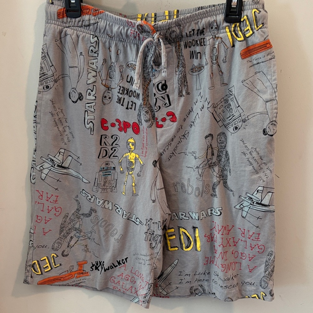 Star Wars Men's Gray and Red Swim Shorts